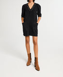 Claudie Pierlot - Vestido Roma Jean - Negro