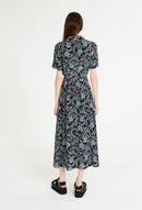 Claudie Pierlot - Robe Portefeuille Riveramoop - Print Foncé