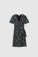 Claudie Pierlot - Robe Portefeuille Riveramoop - Print Foncé