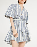 Claudie Pierlot - Robe En Lin Rafaela - Bicolore