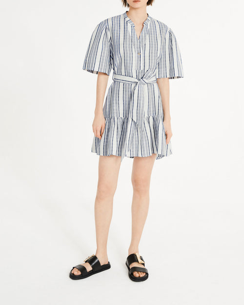 Claudie Pierlot - Robe En Lin Rafaela - Bicolore