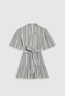 Claudie Pierlot - Robe En Lin Rafaela - Bicolore