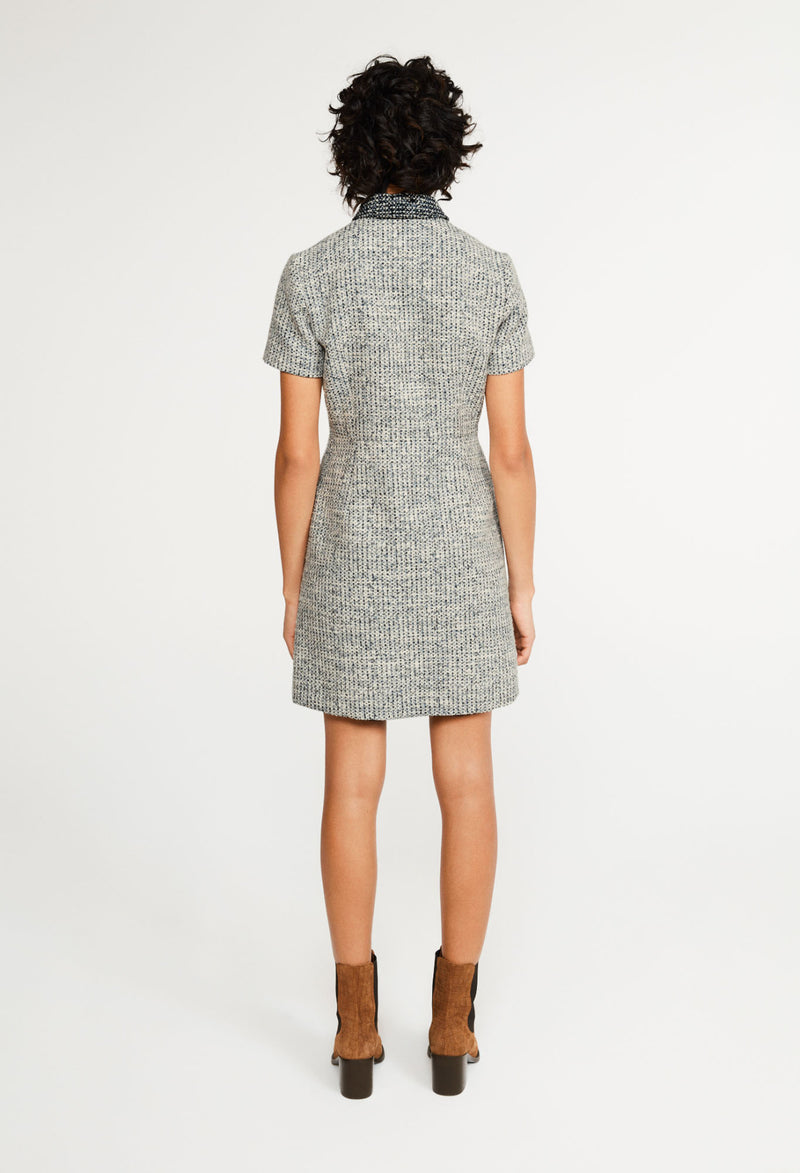 Claudie Pierlot - Vestido Ralfbleue - Bicolore