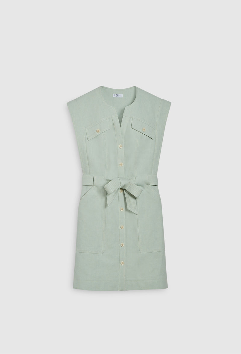 Claudie Pierlot - Vestido Reflexion - Almendra