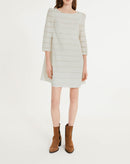 Claudie Pierlot - Vestido Bordado Rififi - Crudo