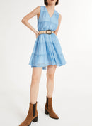 Claudie Pierlot - Rixe Dress - Sky Blue