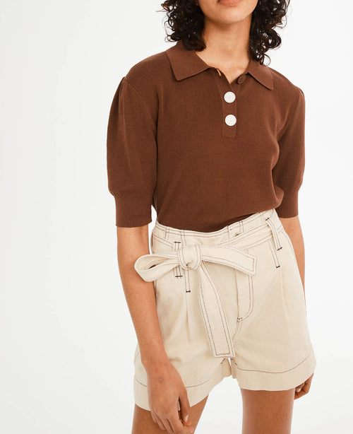 Pantalones cortos Ellen - Marfil