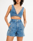 Claudie Pierlot - Ellio shorts - Denim