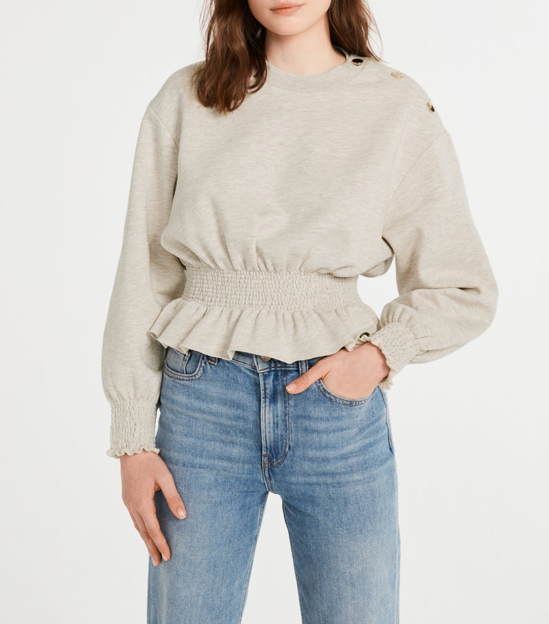 Claudie Pierlot - Sweatshirt Tomijy - Ecru