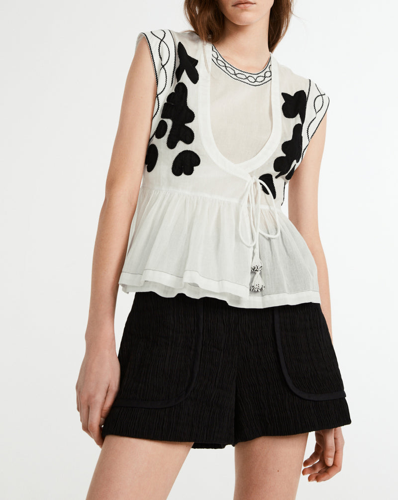 Claudie Pierlot - Bento top - Ecru