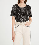 Claudie Pierlot - T-Shirt Talitha - Print Fonce