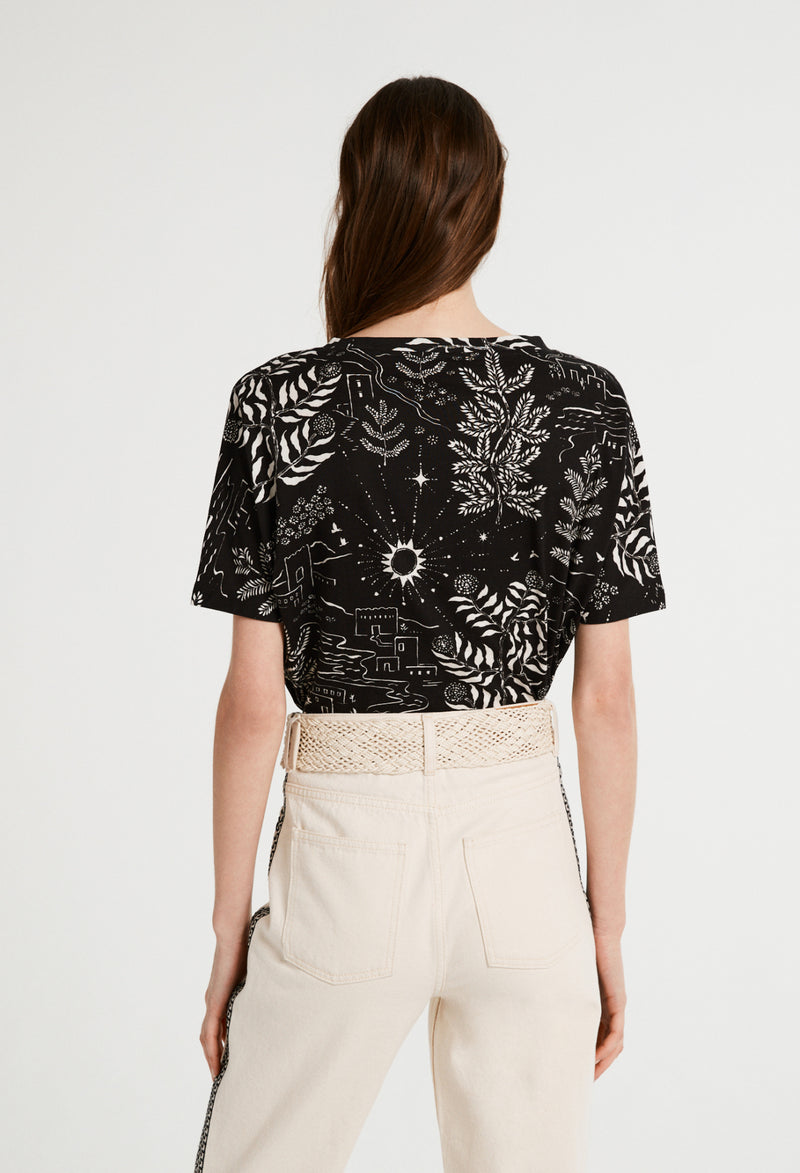 Claudie Pierlot - Camiseta Talitha - Print Fonce