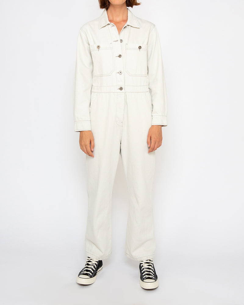 Pantalon Metro Coverall - Blanc Blanchi - Femme Pantalon Deus Ex Machina