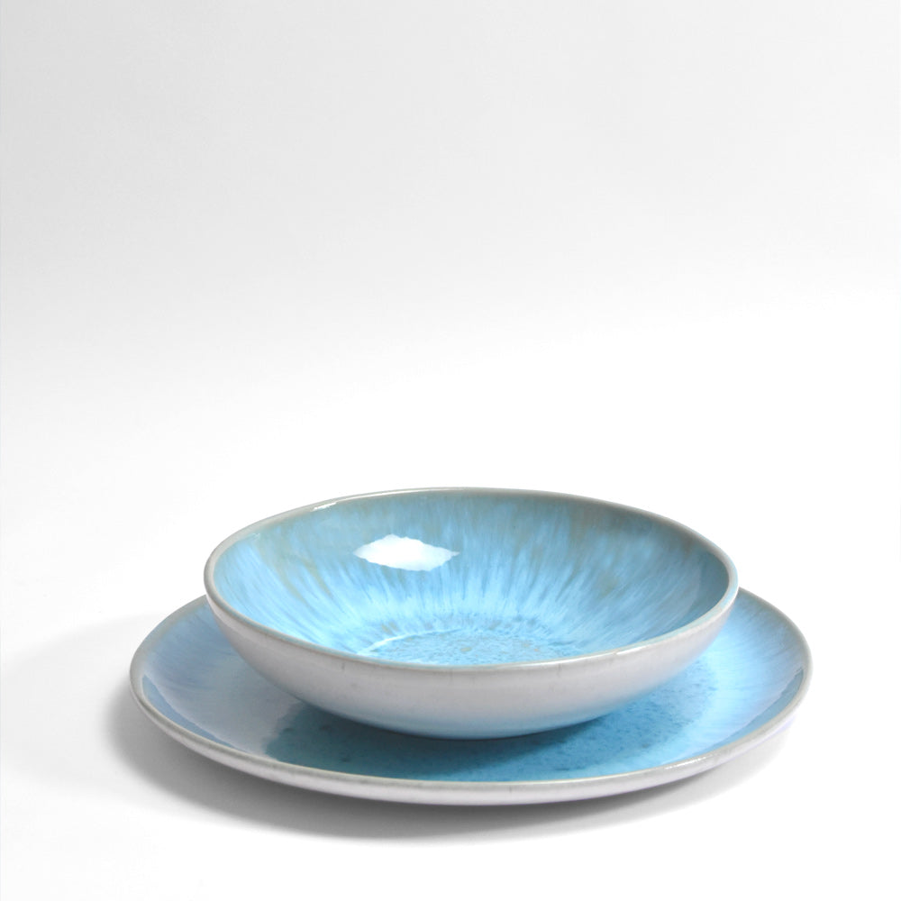Assiette Creuse - Bleu Agua