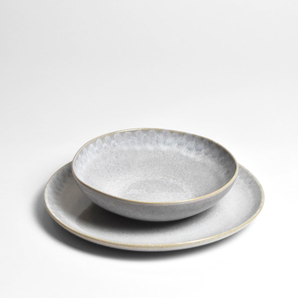 Assiettes Creuses - Gris Audacieux