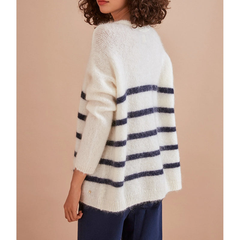 Chaleco Daline - Crudo/Índigo