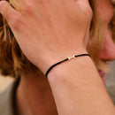 Bracelet T - Doré - Noir