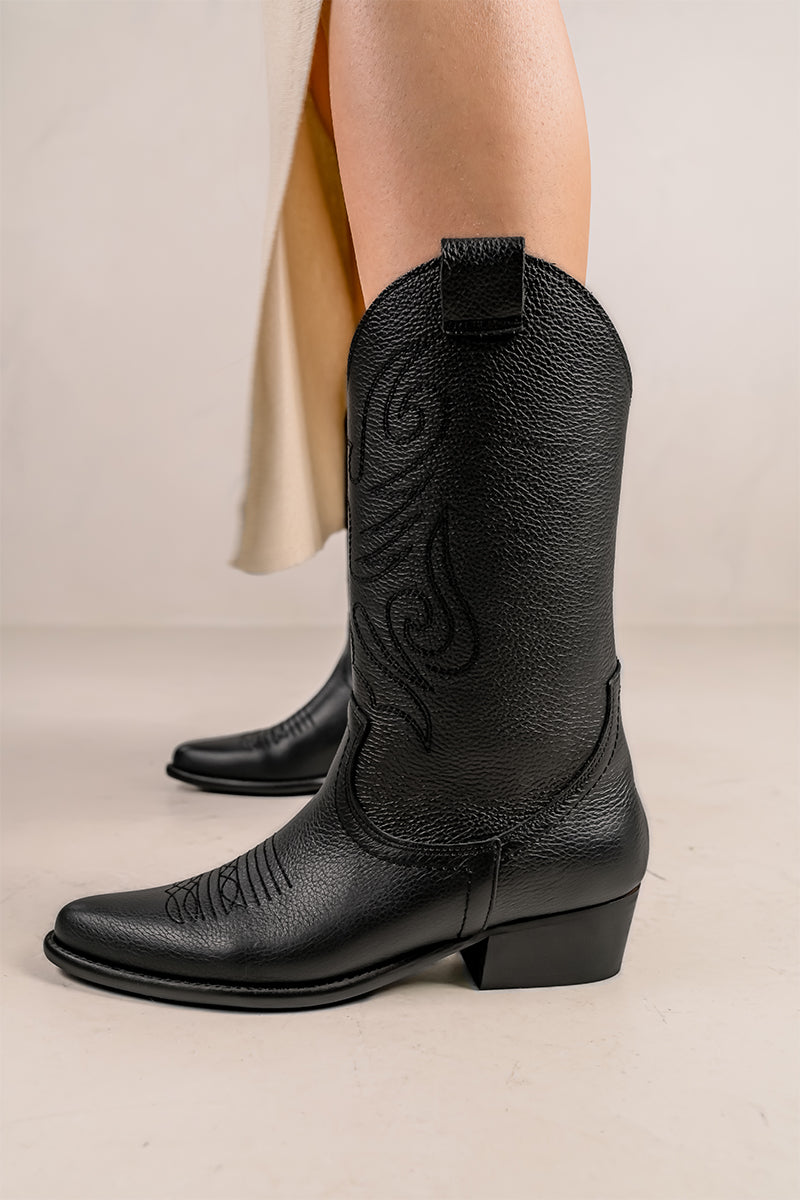 Bottines - Total Noir - Jandra