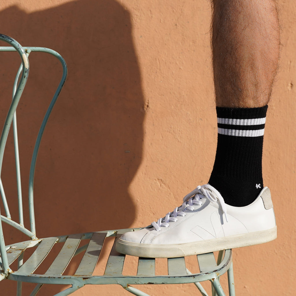 Klue gift bag organic tennis crew socks x4 | SHADOW - klueconcept