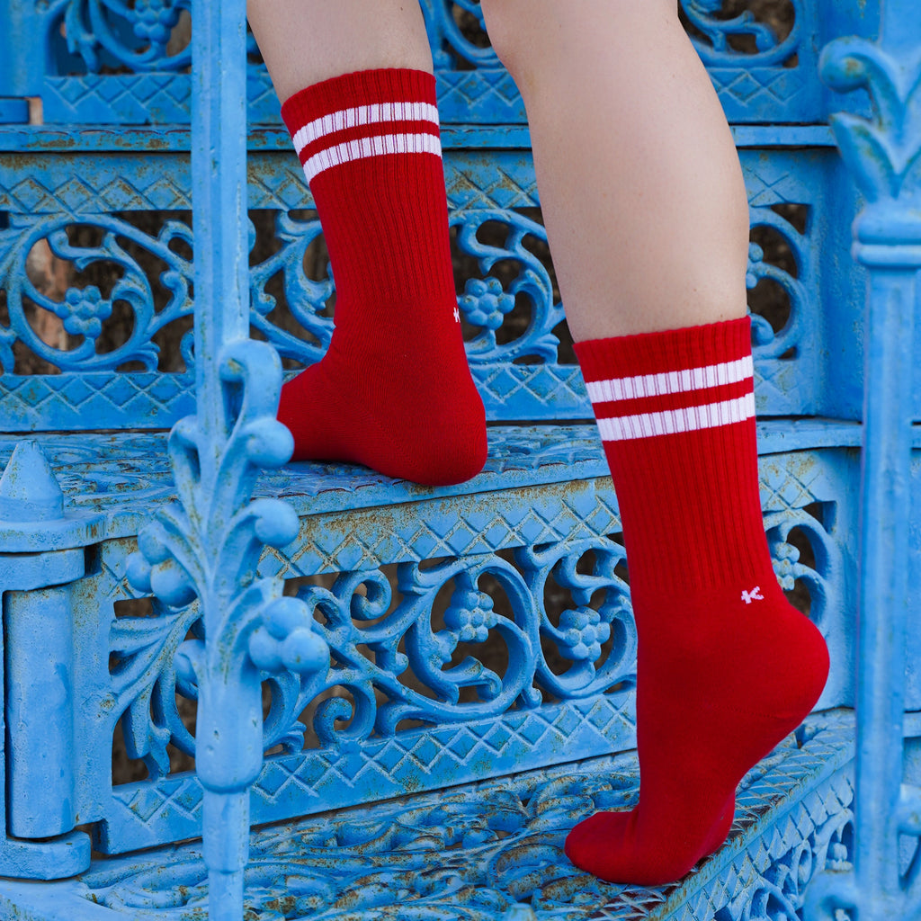 Klue gift bag organic tennis crew socks x4 | FUNKY - klueconcept