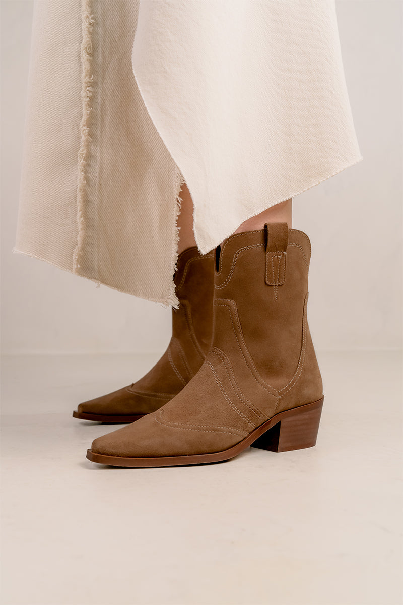 Bryan Stepwise - Bottines - Dark Camel - Victoria