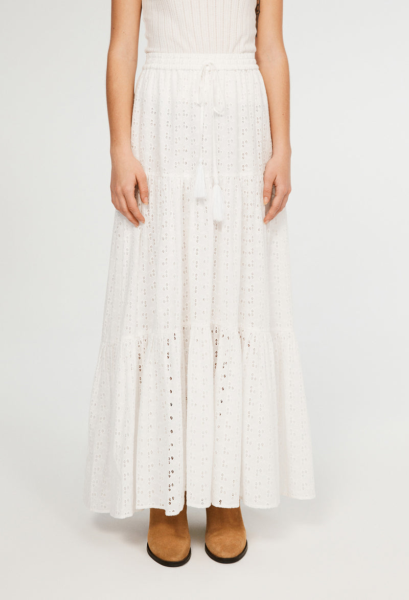 Claudie Pierlot - Midi skirt Stella - Ecru