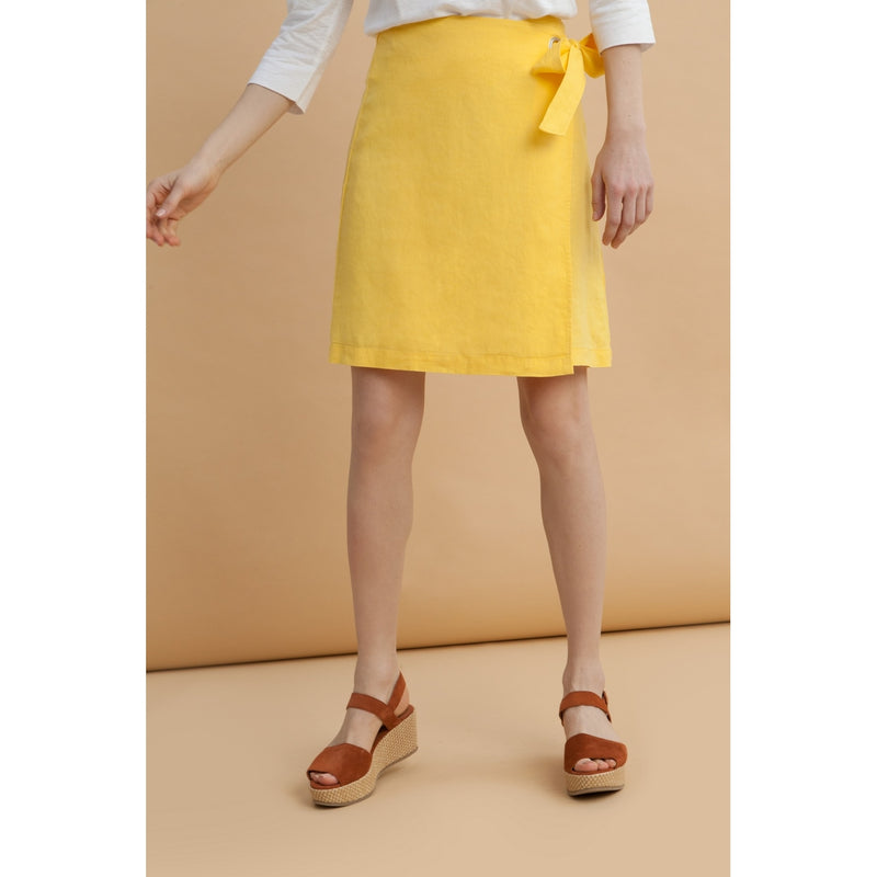 Jupe Brune - Jaune - Femme