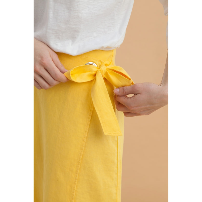 Jupe Brune - Jaune - Femme