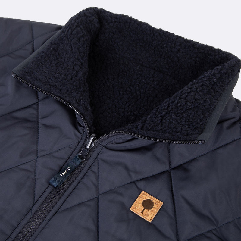 Veste Freau B Sherpa Réversible - Marine - Homme