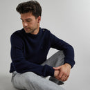 Pull Lucio  Wool - Marine - Homme