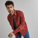 Faguo - Ivoy Cotton shirt - Old Red - Man