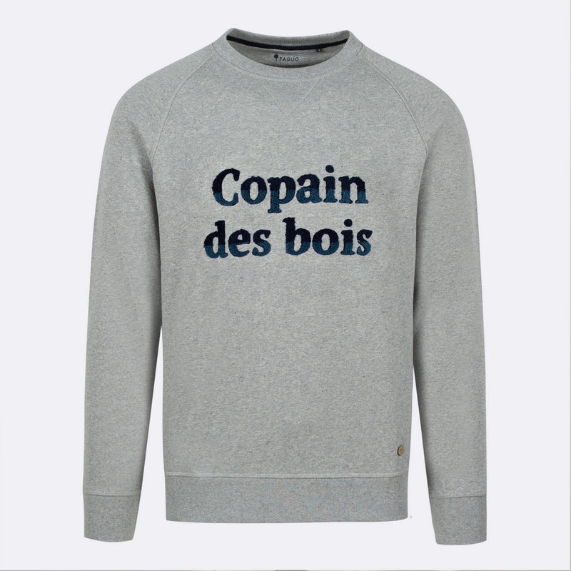 Sweat Darney Cotton - Gris Moyen Mélange - Homme