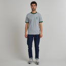 T-Shirt Lugny Cotton - Gris/Vert Foncé - Homme