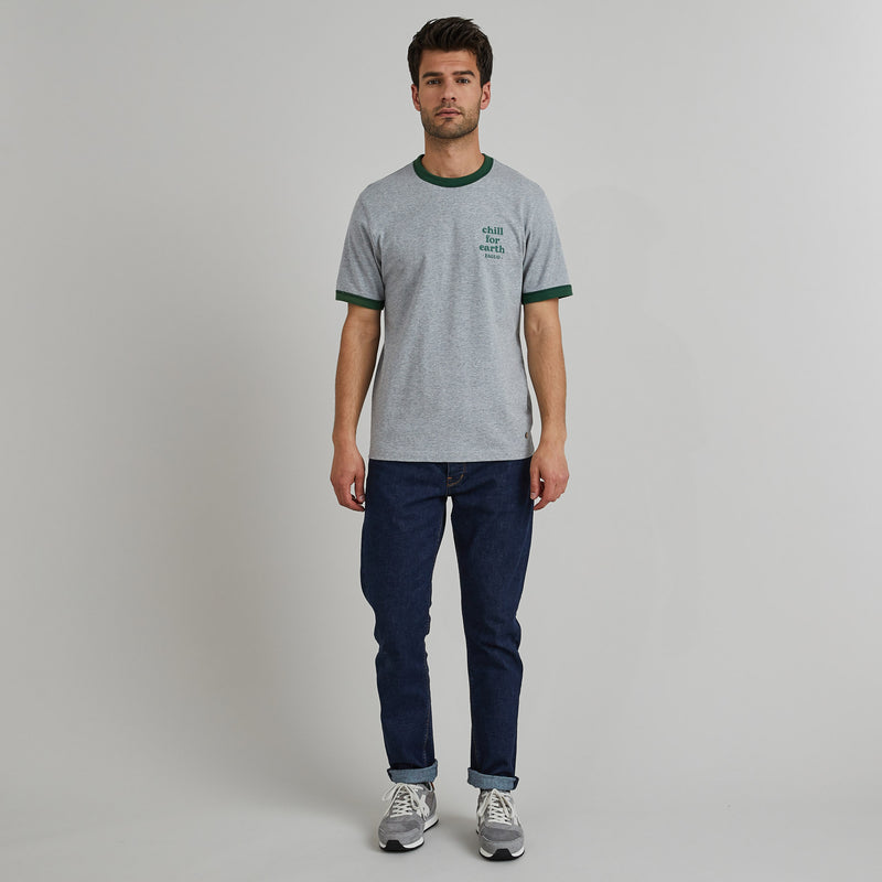 T-Shirt Lugny Cotton - Gris/Vert Foncé - Homme