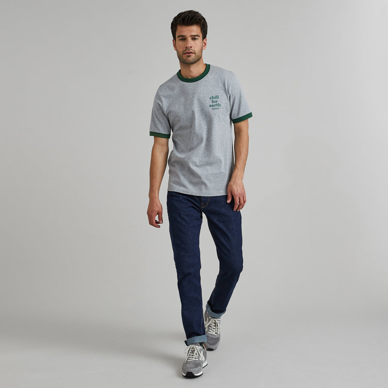 T-Shirt Lugny Cotton - Gris/Vert Foncé - Homme