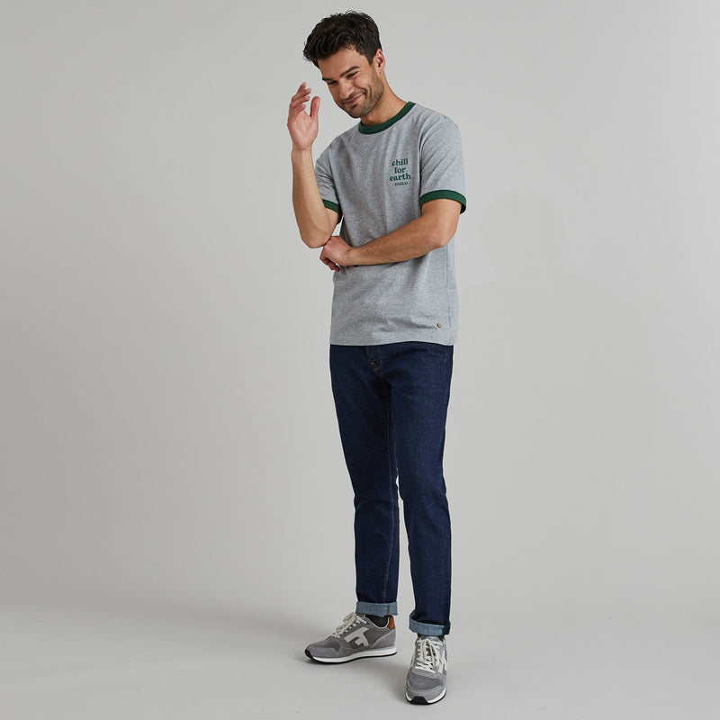 T-Shirt Lugny Cotton - Gris/Vert Foncé - Homme