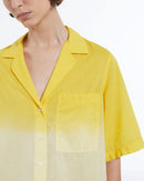 The Kooples - Chemise Femme Coton Hawaïenne Effet Tie & Dye Jaune - Femme