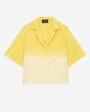 The Kooples - Chemise Femme Coton Hawaïenne Effet Tie & Dye Jaune - Femme