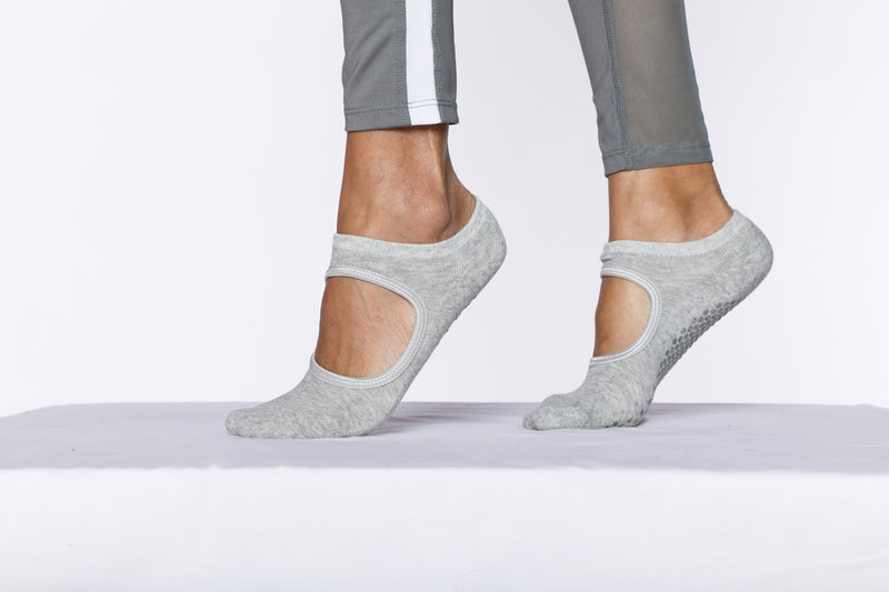 Par De Calcetines De Yoga - Gris - Mixto