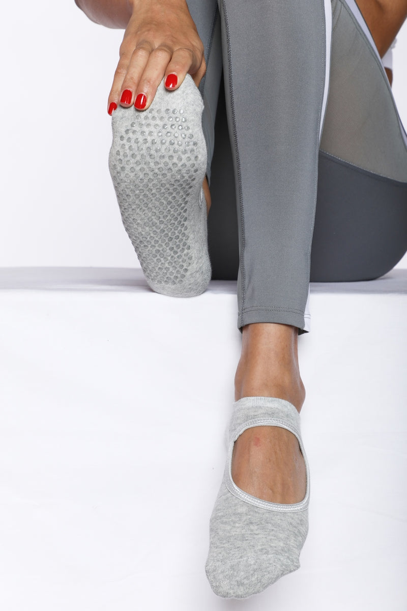 Par De Calcetines De Yoga - Gris - Mixto