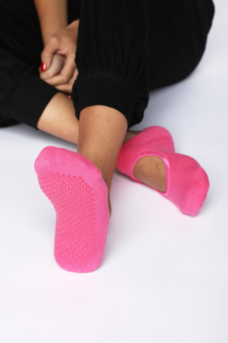 Paire De Chaussettes De Yoga - Rose - Mixte