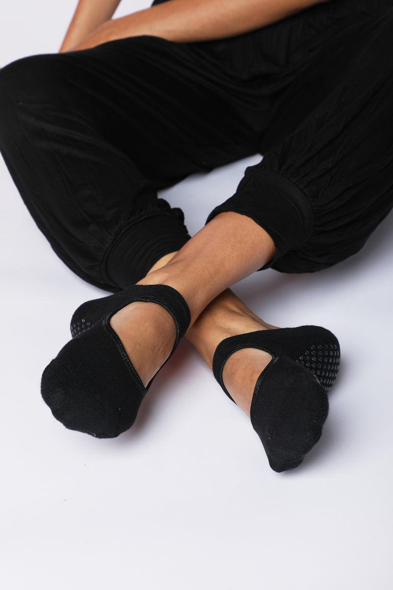 Pair Of Yoga Socks - Black - Mixed