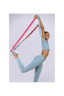 Yoga Belt With Multicolored Grip Buckle - Pink/Grey - Mixed