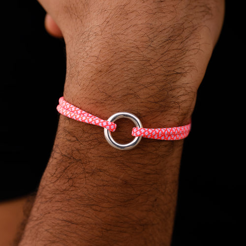 Bracelet Force - Damier Orange Et Blanc