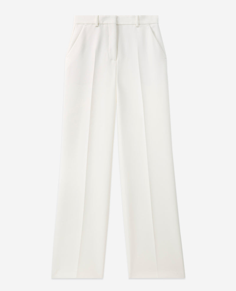 The Kooples - Pantalon Droit Écru En Crepe - Femme