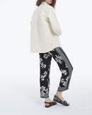 The Kooples - Pantalon Noir Et Blanc Motif Foulard Fluide - Femme