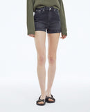 The Kooples - Short Coupe Mom - Noir Washed - Femme