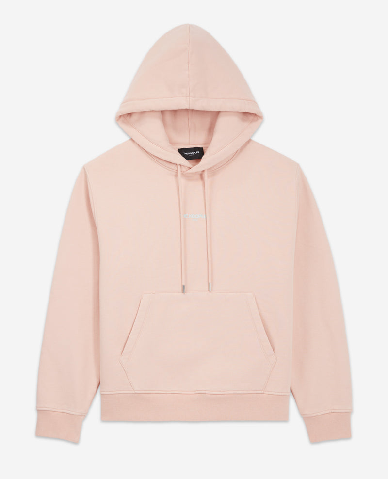 The Kooples - Light pink hooded sweatshirt with pouch - Woman