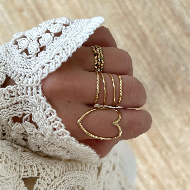 Bague "Mandy" acier-instants-plaisirs-Instants Plaisirs • Bijoux