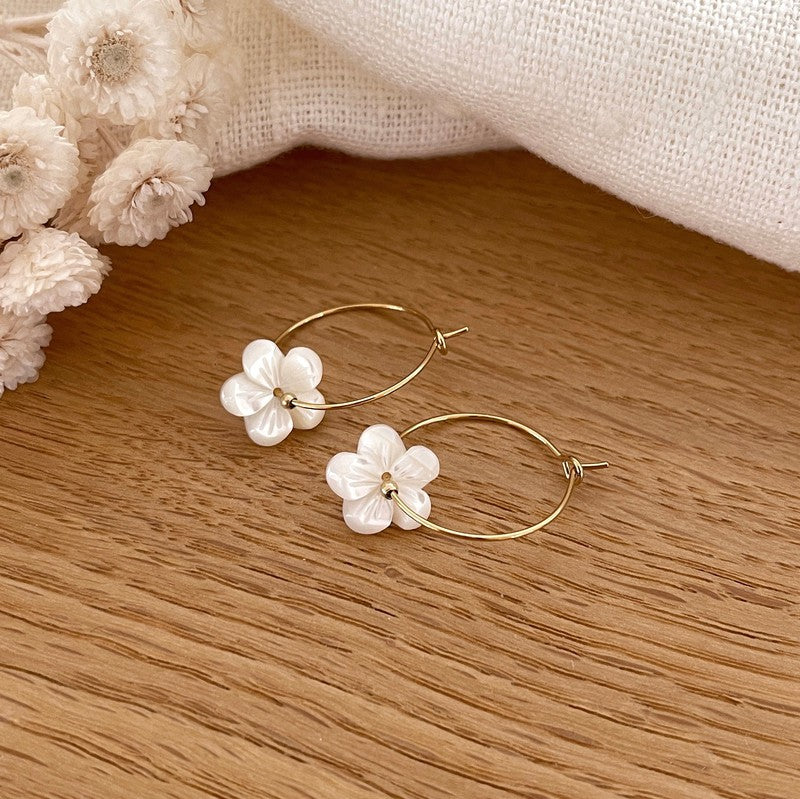 Pendientes aros Katell - Acero